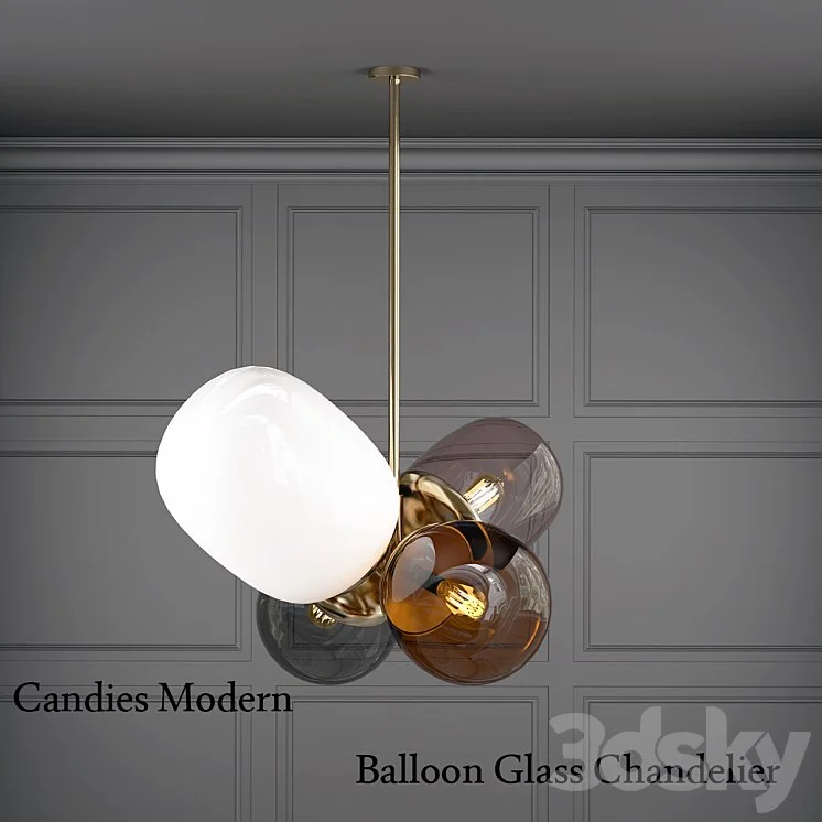 Candies Modern Balloon Glass Chandelier